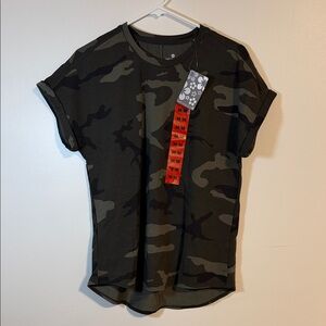 Tuff Athletics Green Camouflage Tee